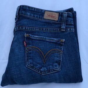 Levi 524 Too Superlow Boot Cut Jeans Sz 3 M